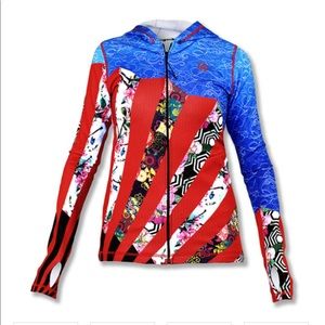 RARE EUC INKnBURN Origami Fan Full Zip Hoodie